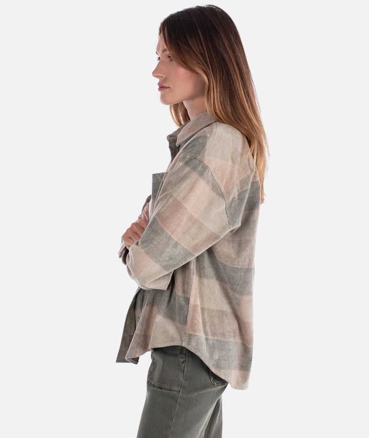 Jetty Women’s Alpine Corduroy Shirt - Mauve 2