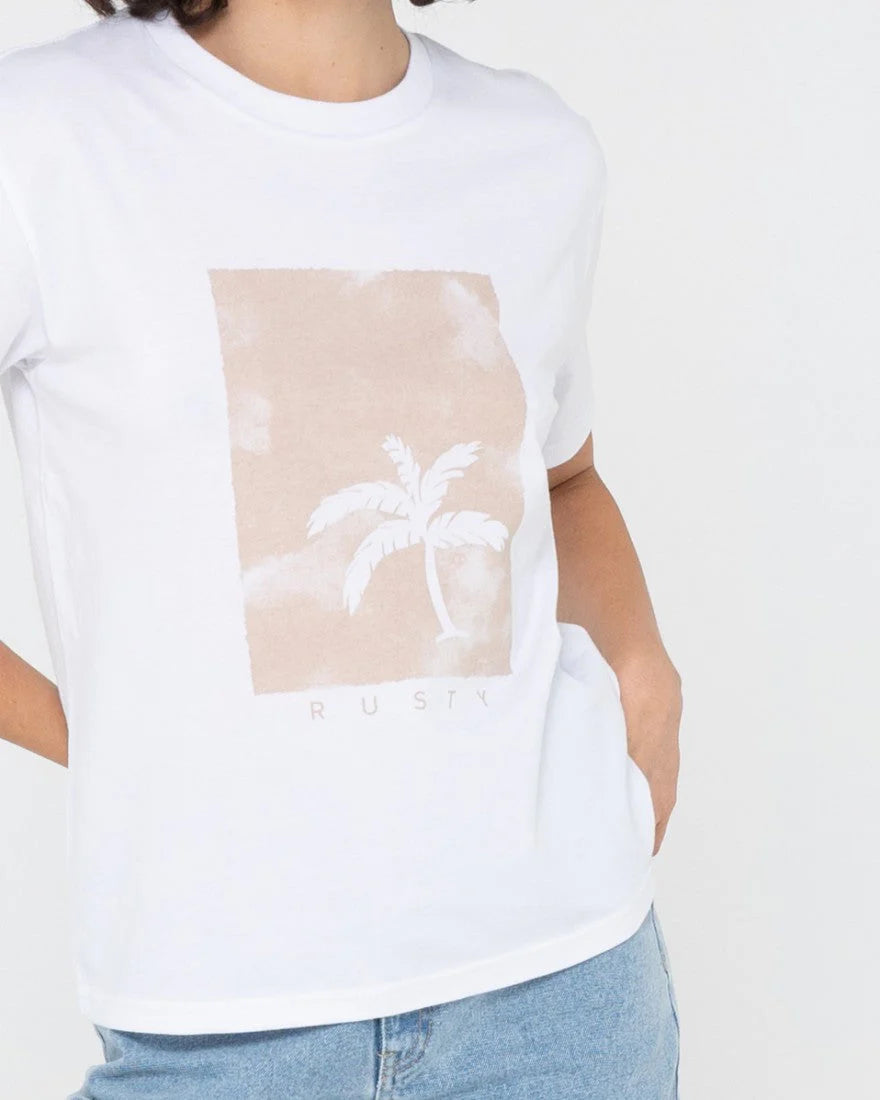 Rusty Women’s Sunset Palm Relaxed Fit Tee