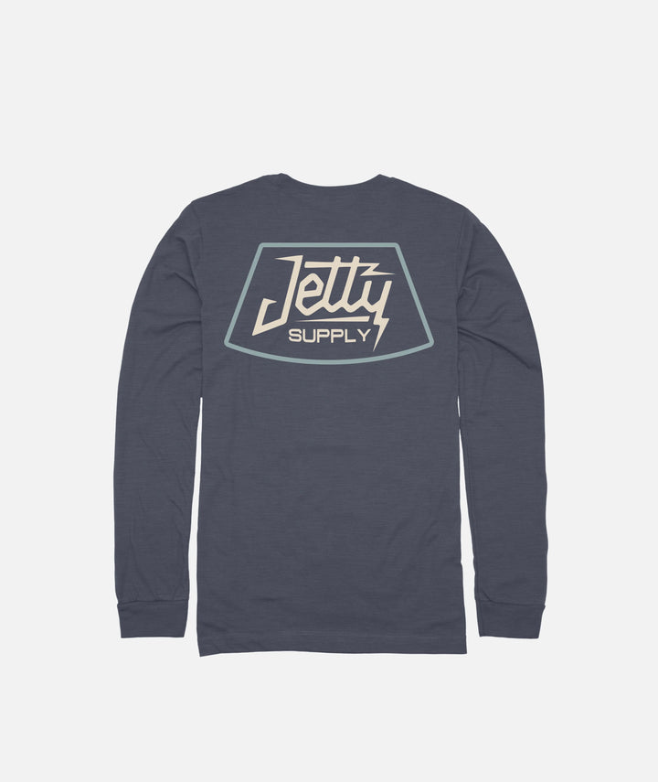 Jetty Youth Node Long Sleeve Tee - Navy 
