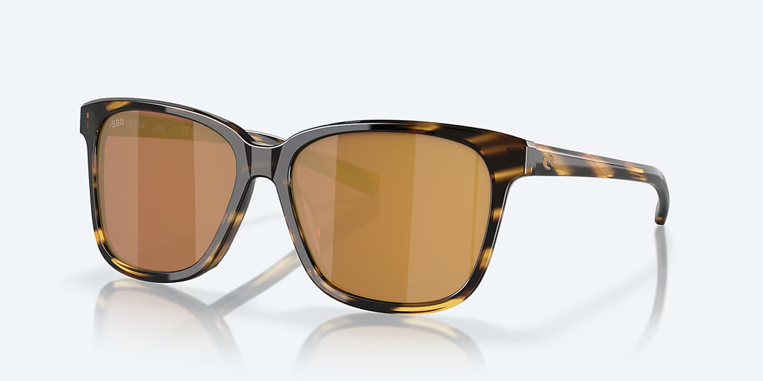Costa May 580G Sunglasses - Tortoise/Gold Mirror 