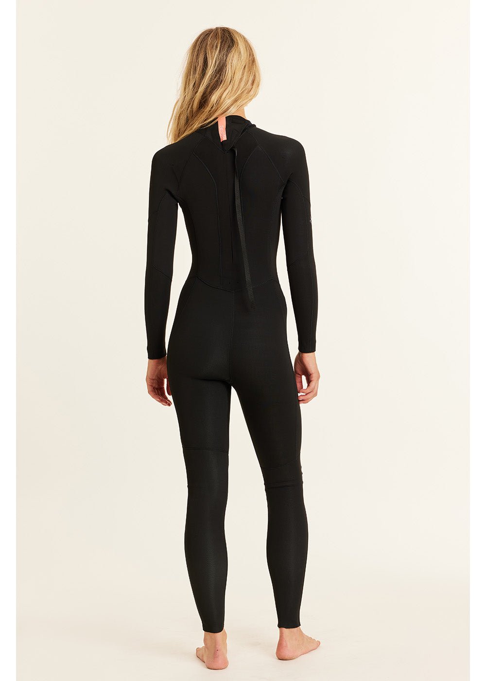 Sisstr 7 Seas 4/3 Back Zip Wetsuit Solid Black - back view