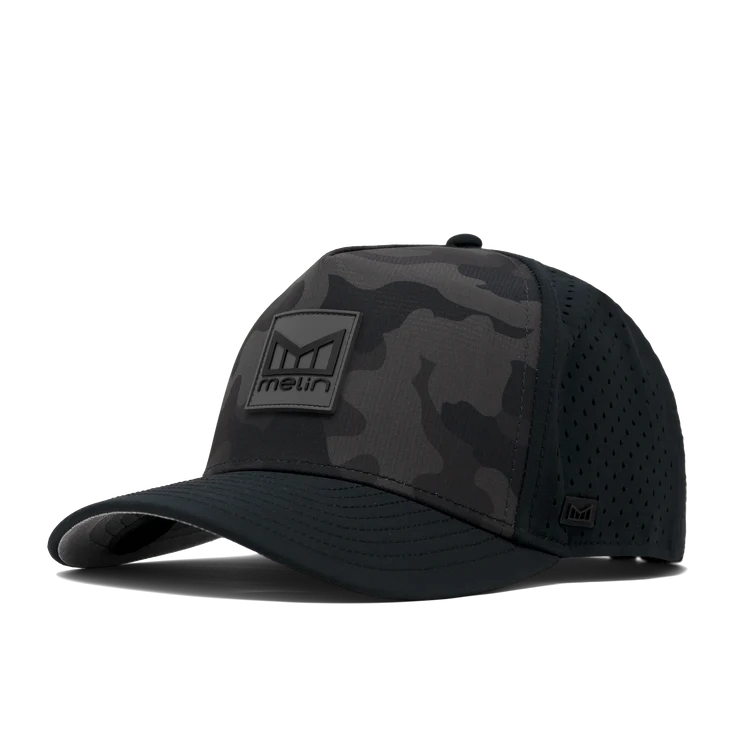 Melin Odysea Stacked Hydro Performance Hat - Black Camo 