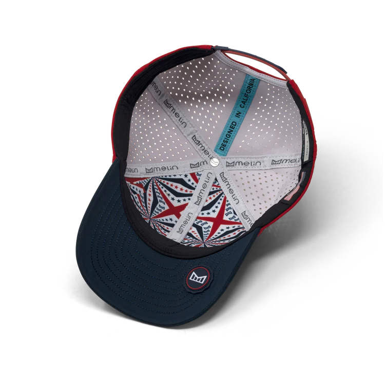 Melin A-Game Americana Hydro Hat - White/Red/Navy 4