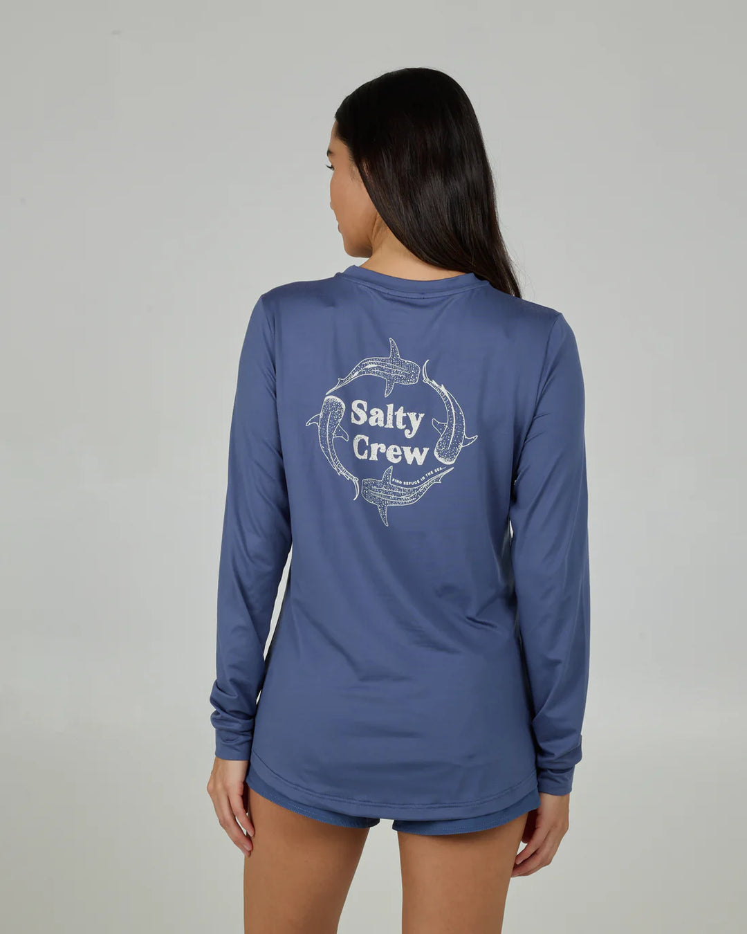 Salty Crew Women’s Respect LS Sun Shirt - Indigo 2