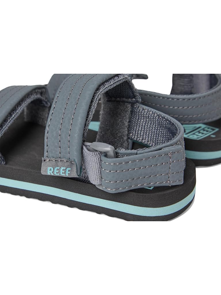 Reef Boys Little Ahi Convertible Sandal in Grey Aquifer - detail view