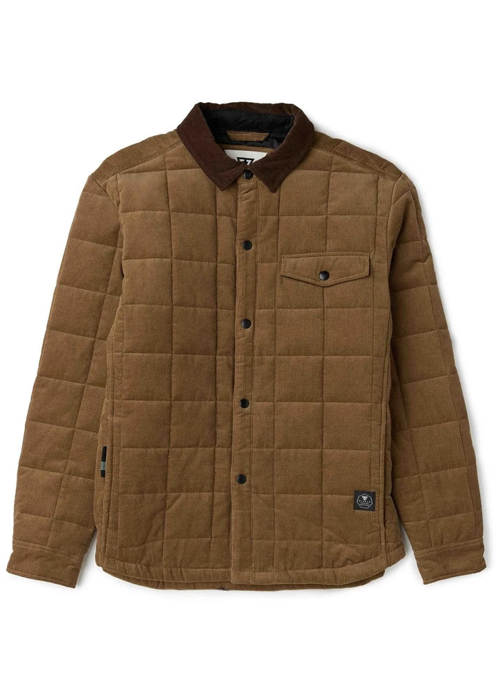 Vissla Men’s Cronkite Organic Cord Jacket - Dark Khaki 