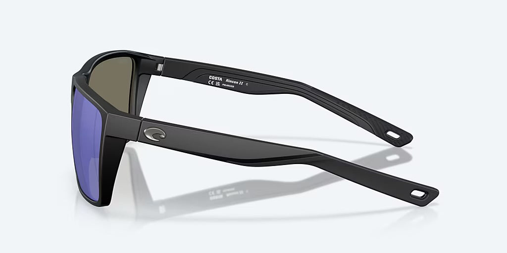 Costa Rincon II 580G Sunglasses - Matte Black/Blue Mirror 2