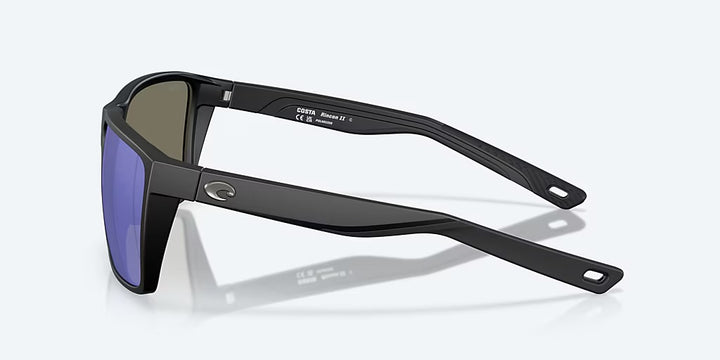 Costa Rincon II 580G Sunglasses - Matte Black/Blue Mirror 2