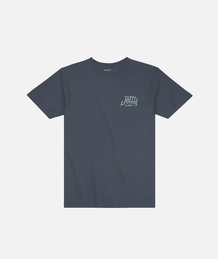 Jetty Youth Node Tee - Navy 1