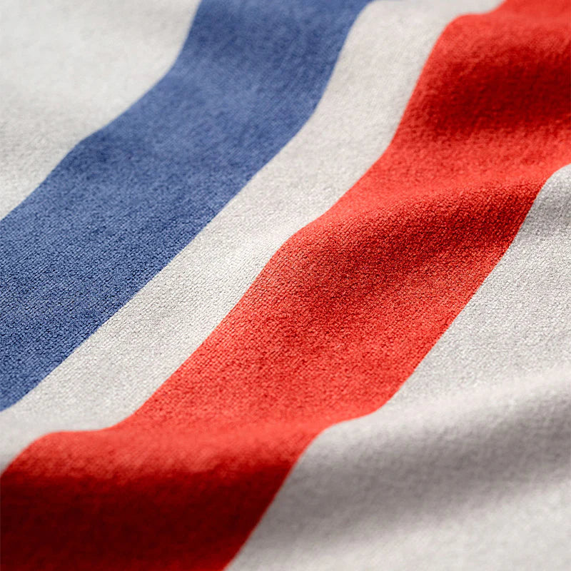 Nomadix Fitness Towel: Rally White/Red/Blue 1