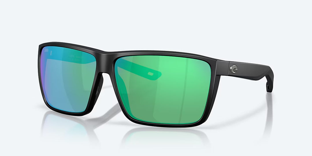 Costa Rincon II 580G Sunglasses - Matte Black/Green Mirror 