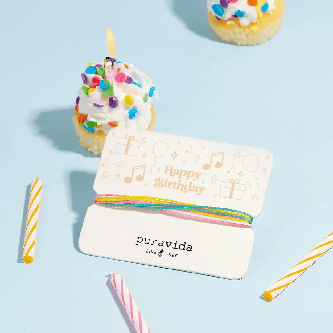 Pura Vida Happy Birthday Bracelet Card 2