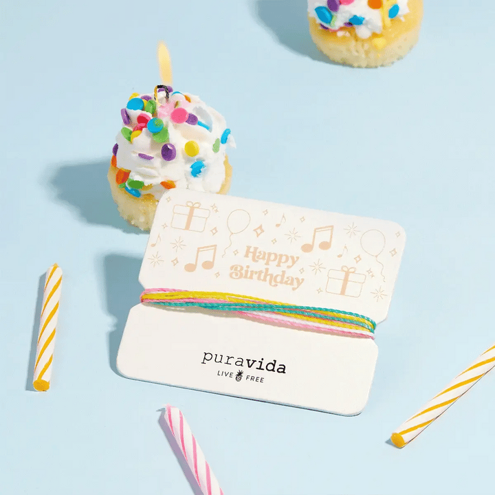 Pura Vida Happy Birthday Bracelet Card 2