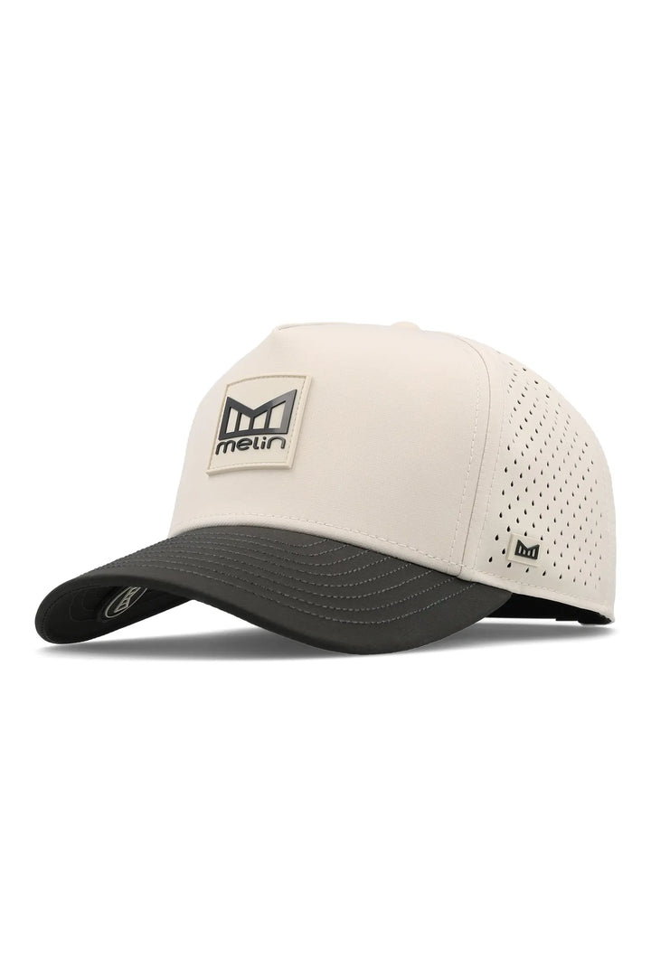 Melin Odysea Stacked Hydro Performance Hat - Moonbeam/Pirate Black 