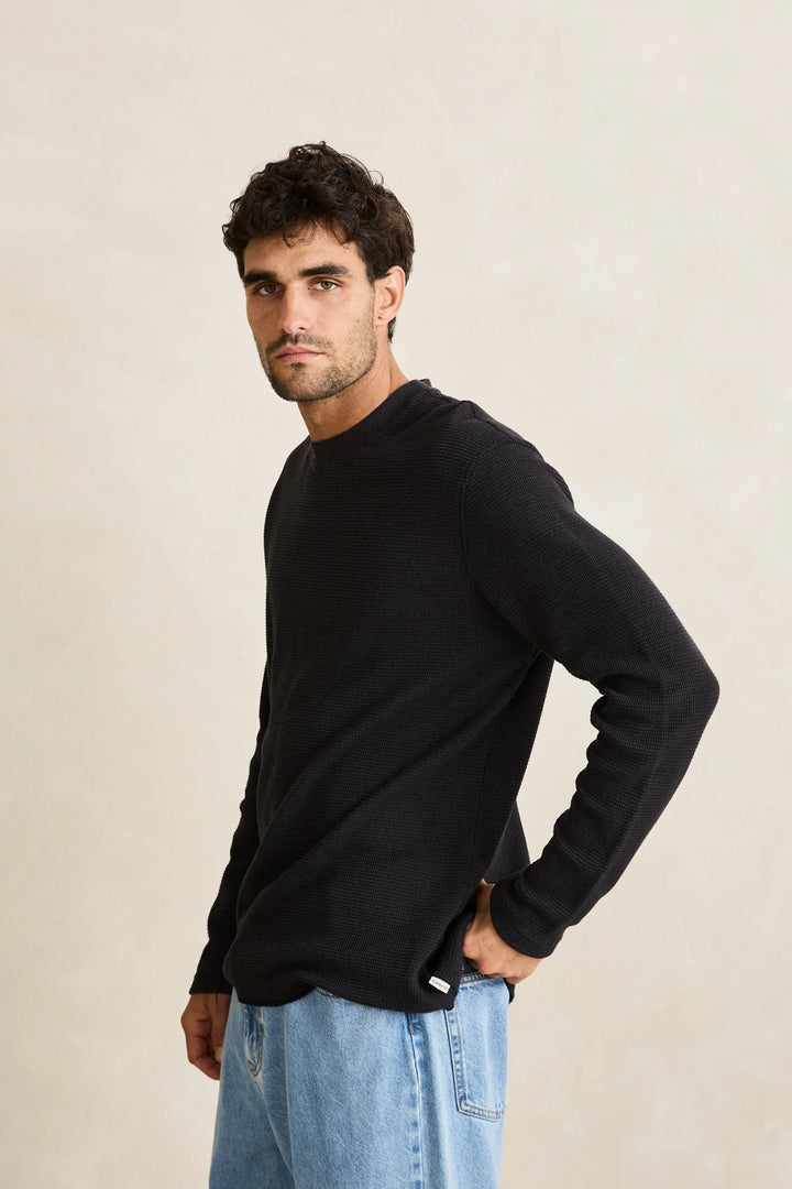Rhythm Men’s Classic Waffle Knit - Vintage Black 2