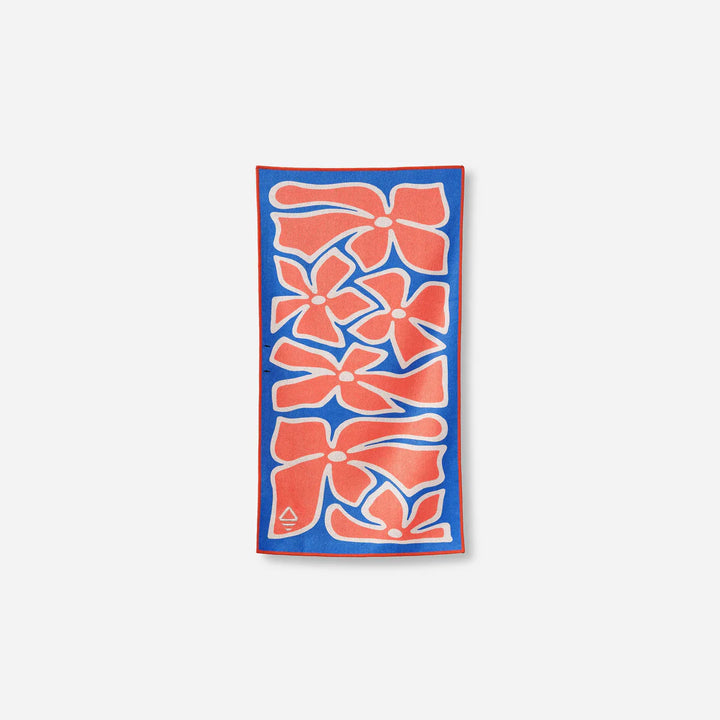 Nomadix Slack Tide Hand Towel: Wild Flowers Stellar Blue Red 1