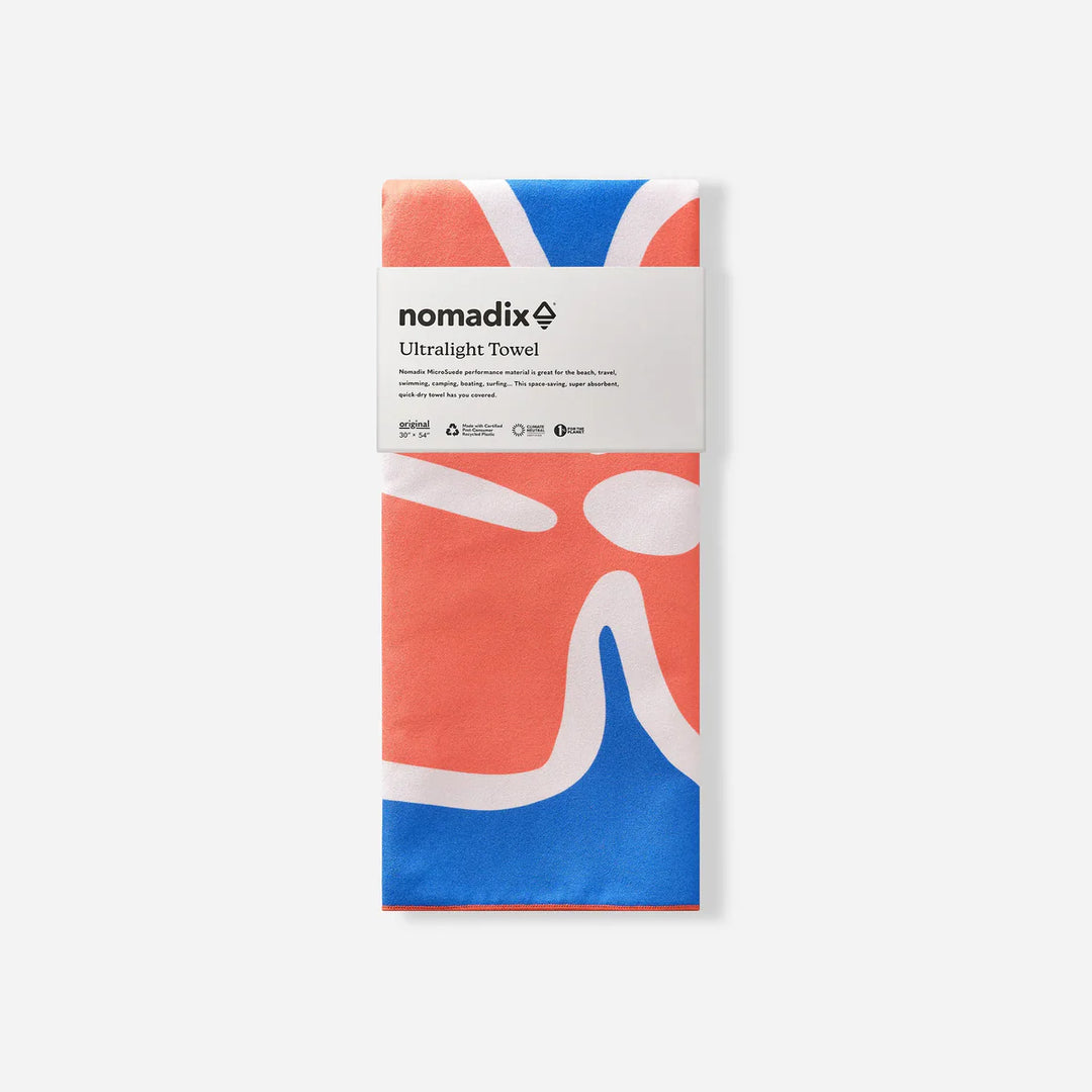 Nomadix Ultralight Towel Wild Flowers Stellar Blue Red 3