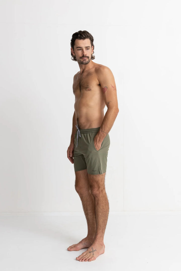 Rhythm Men’s Classic Beach Short - Olive 4