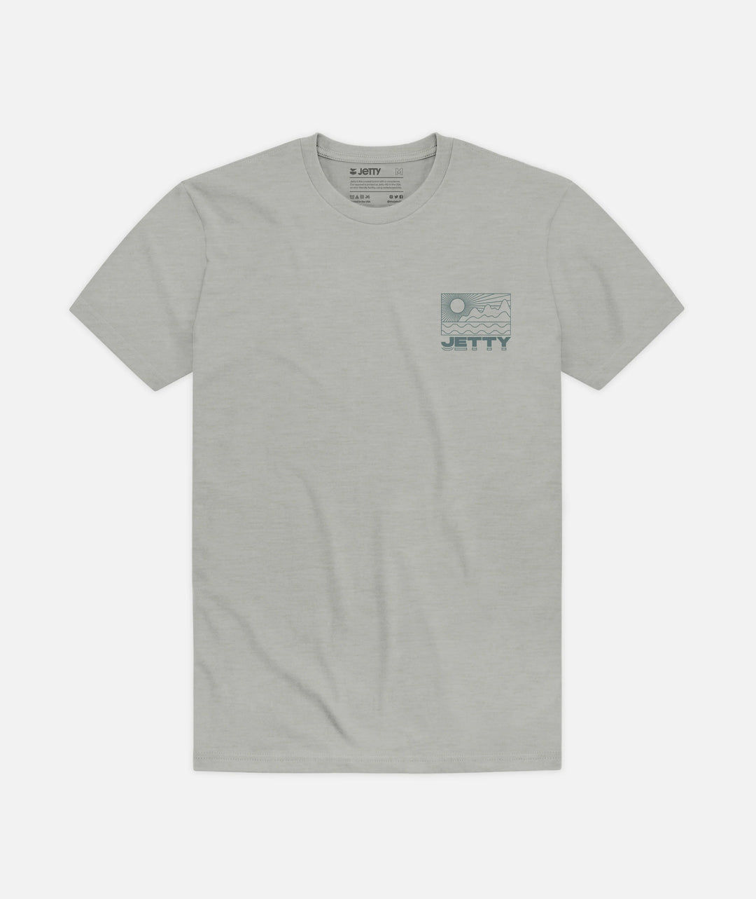 Jetty Men’s Rayflow Tee - Heather Stone 1