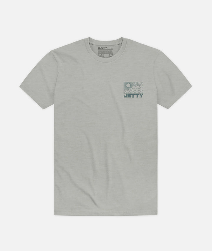 Jetty Men’s Rayflow Tee - Heather Stone 1