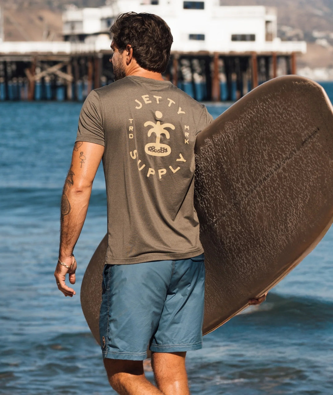 Jetty Men’s Striker Graphic Tee - Olive 