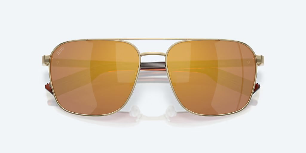 Costa Wader 580G Sunglasses - Gold/Gold Mirror 4