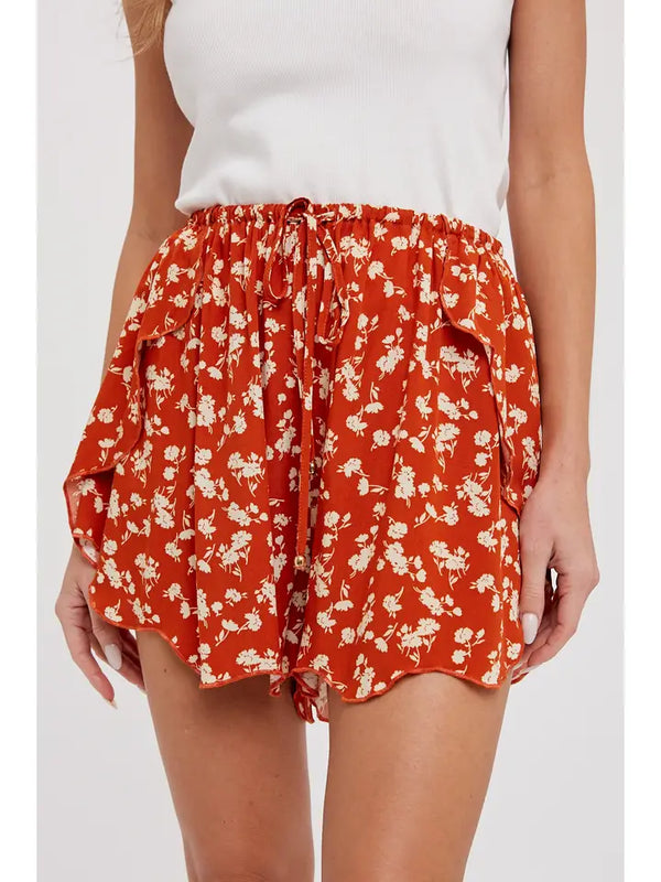 Bluivy Women’s Ditsy Floral Tulip Shorts