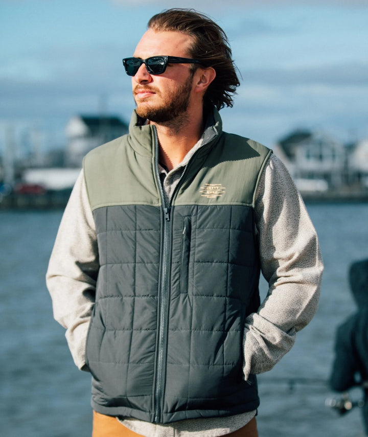 Jetty Men’s Terrace Vest - Black Sand 1