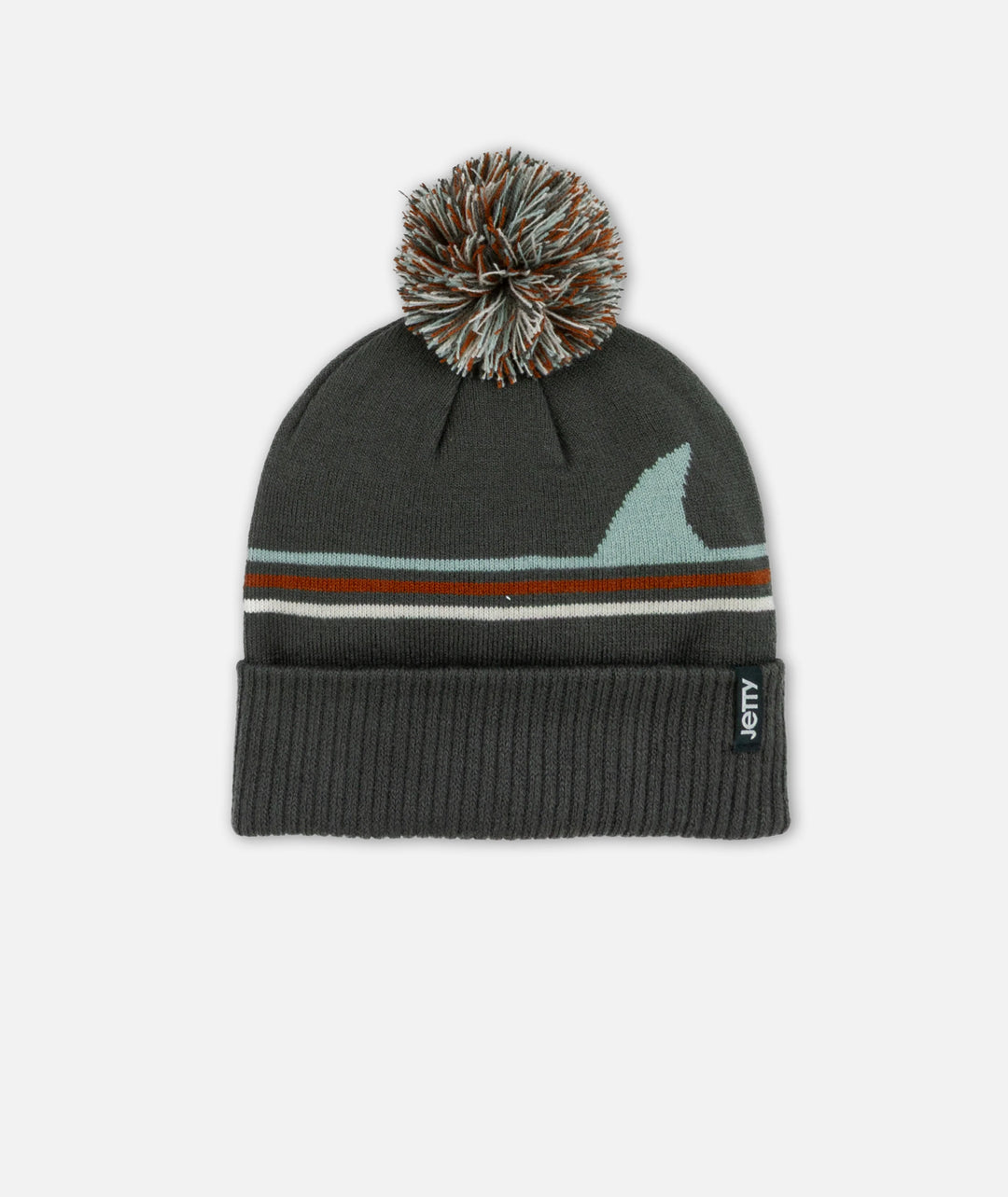 Jetty Fin Pom Beanie - Charcoal