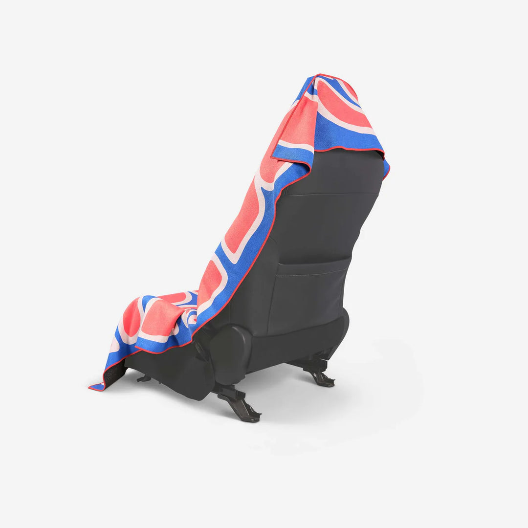 Nomadix Car Seat Cover Towel: Wild Flowers Stellar Blue Red 1