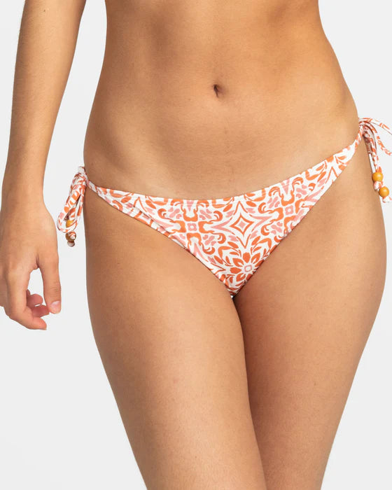 Roxy Fresco Tile Moderate Side Tie Bikini Bottoms FINAL SALE