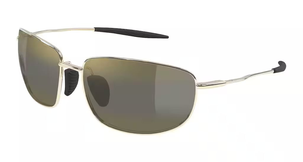 Maui Jim Ho’okipa Ultra M Polarized Sunglasses - Shiny Light Gold/HCL Bronze 
