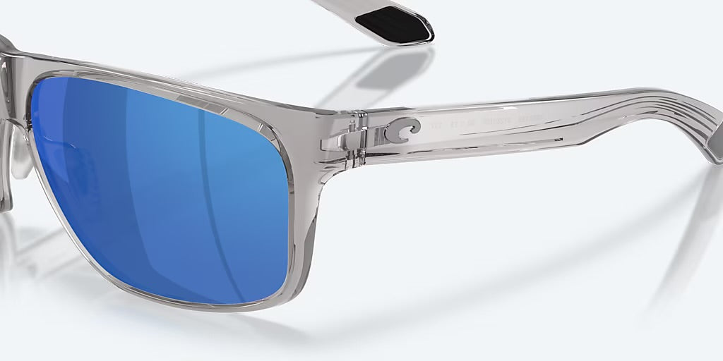 Costa Trades 580P Sunglasses - Gray Crystal/Blue Mirror 5
