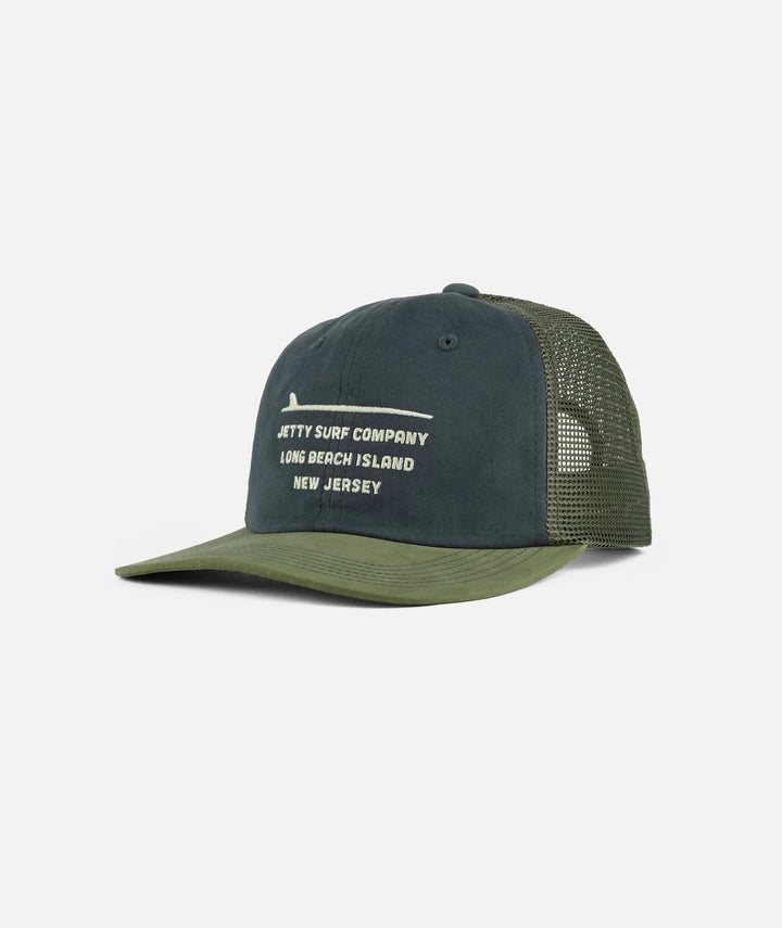Jetty Rooftop Snapback Hat - Black Sand 