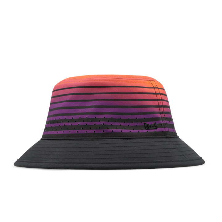 Melin Caddy Sunset Wavez Hydro bucket hat front view water-friendly sun hat
