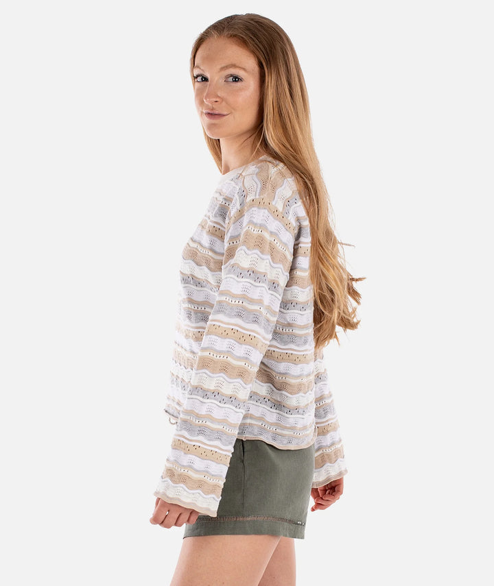 Jetty Women’s Lockwood Pointelle Sweater - Neutral 2