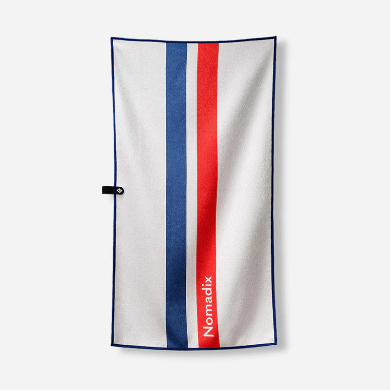 Nomadix Fitness Towel: Rally White/Red/Blue