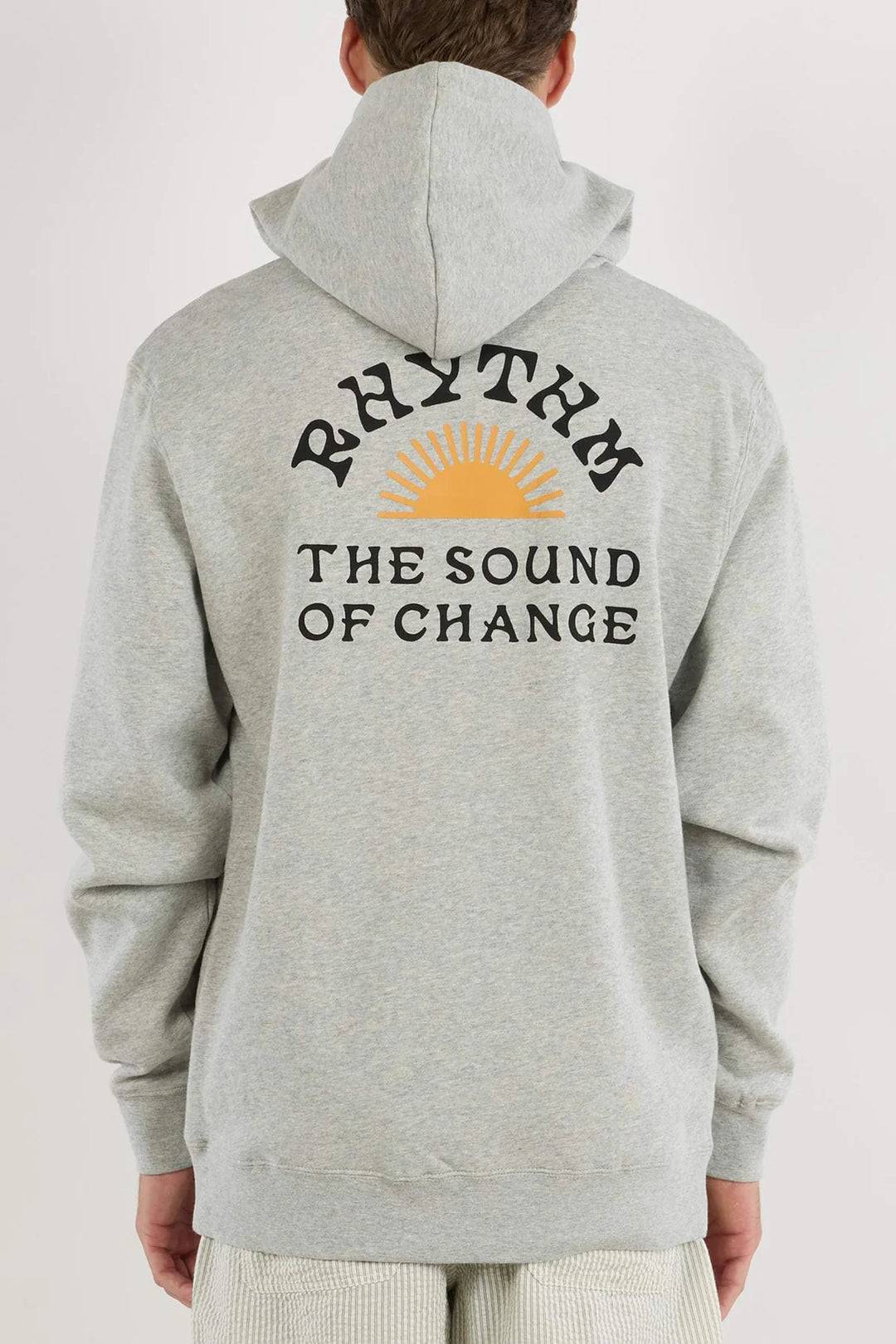 Rhythm Men’s Awake Fleece Hood - Grey Heather 1