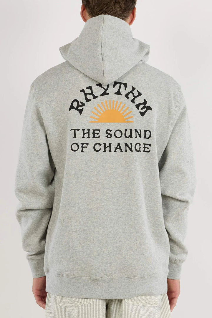 Rhythm Men’s Awake Fleece Hood - Grey Heather 1