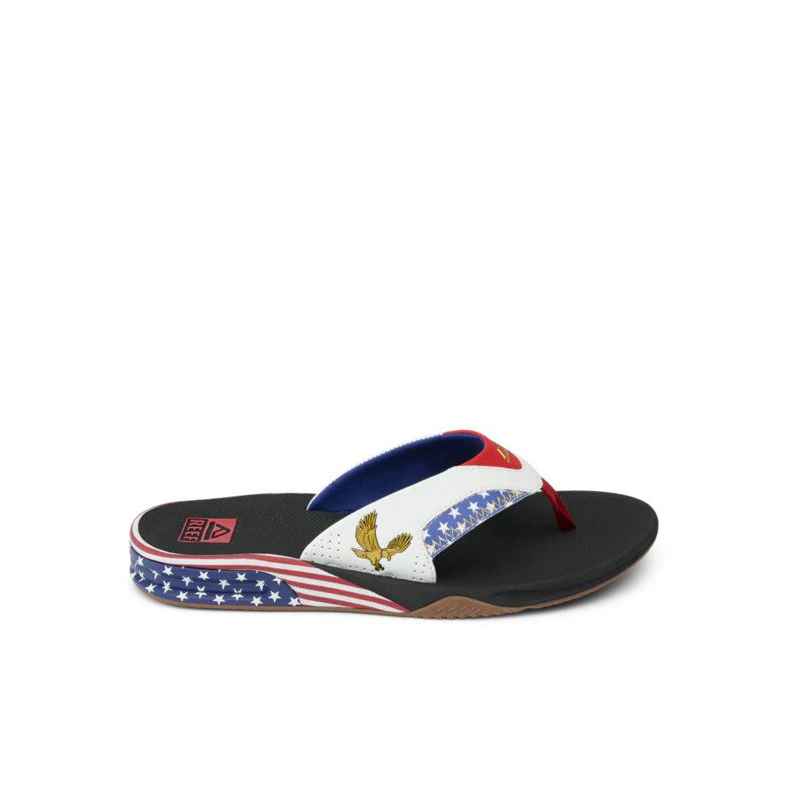 Reef Men's Fanning Sandals - Golden Eagle Black 