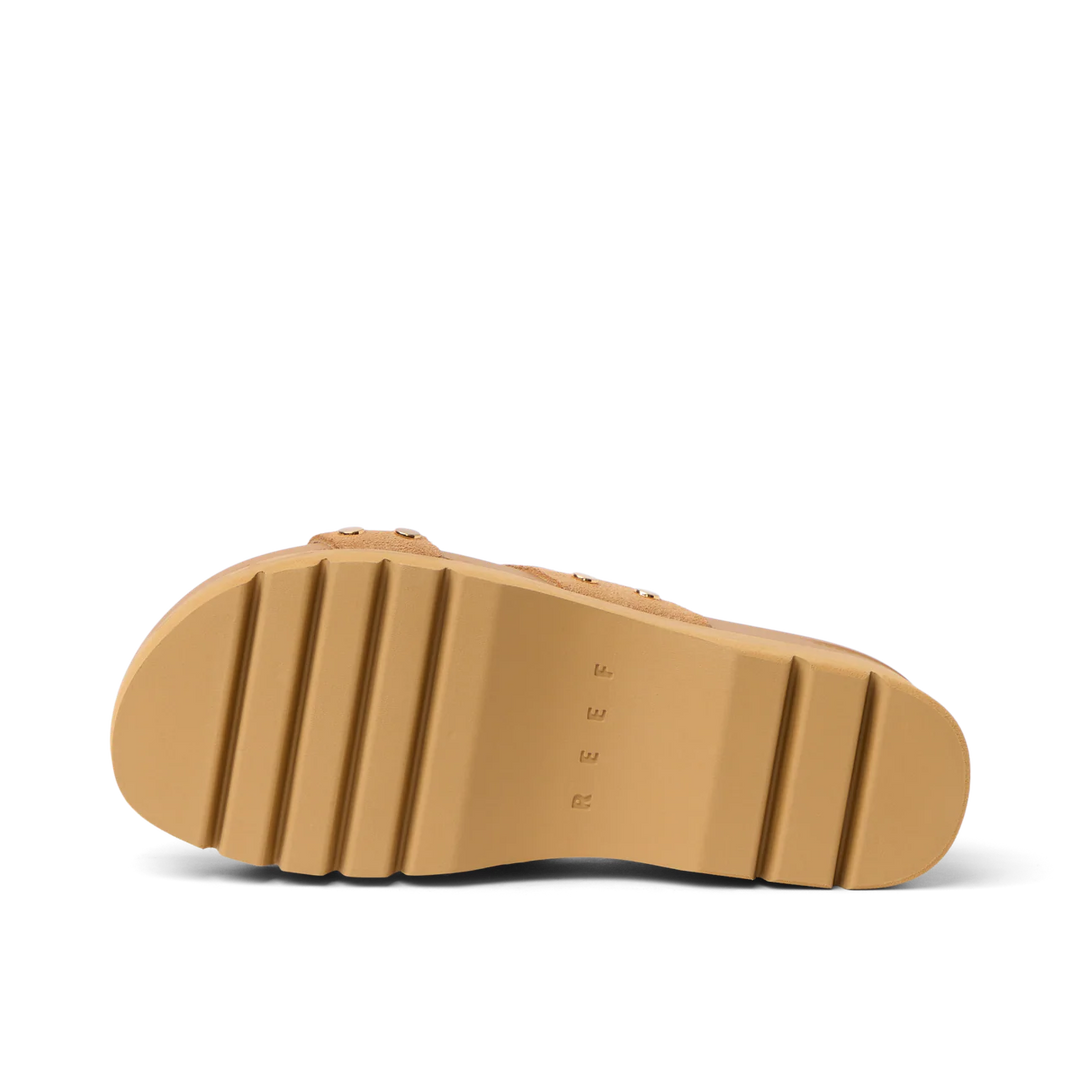 Reef Women’s Vista Higher Cleo Sandal - Tan Suede 7