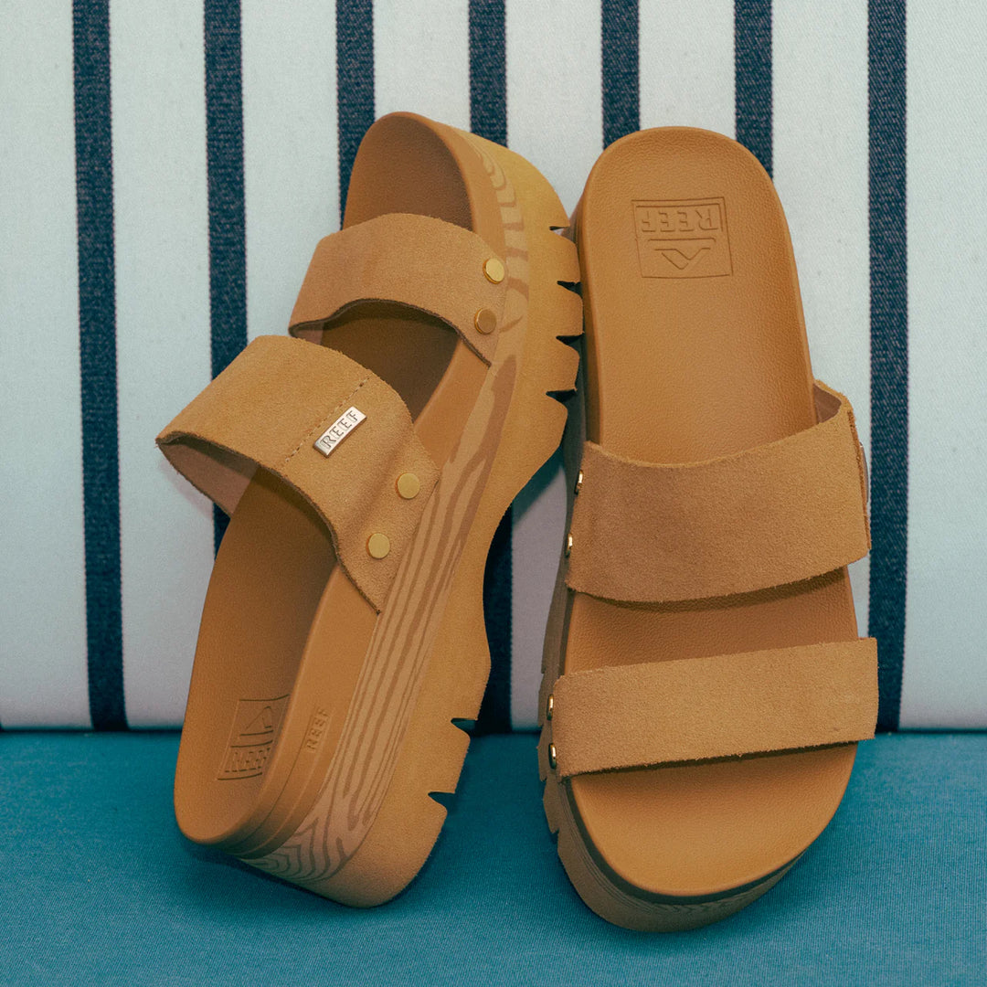 Reef Women’s Vista Higher Cleo Sandal - Tan Suede 4
