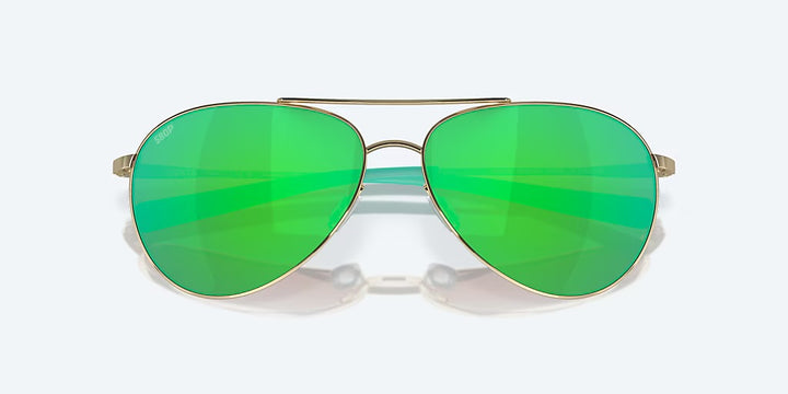 Costa Piper 580P Sunglasses - Shiny Gold/Green Mirror 580P 4