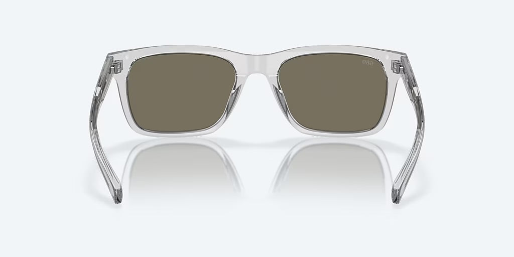 Costa Tybee 580G Sunglasses - Shiny Light Gray Crystal/Blue Mirror 580G 4