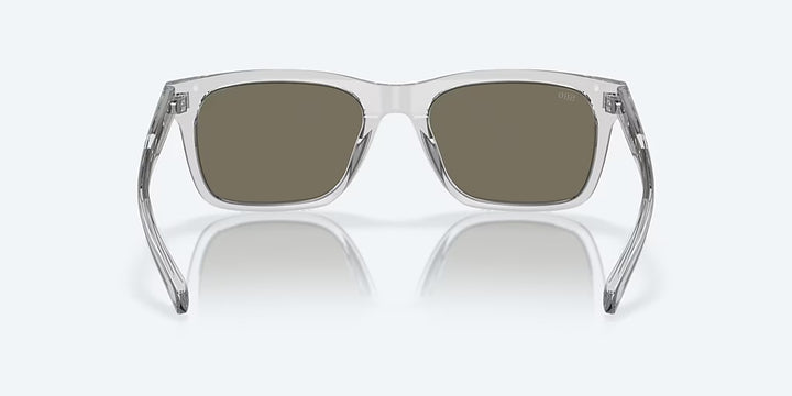Costa Tybee 580G Sunglasses - Shiny Light Gray Crystal/Blue Mirror 580G 4