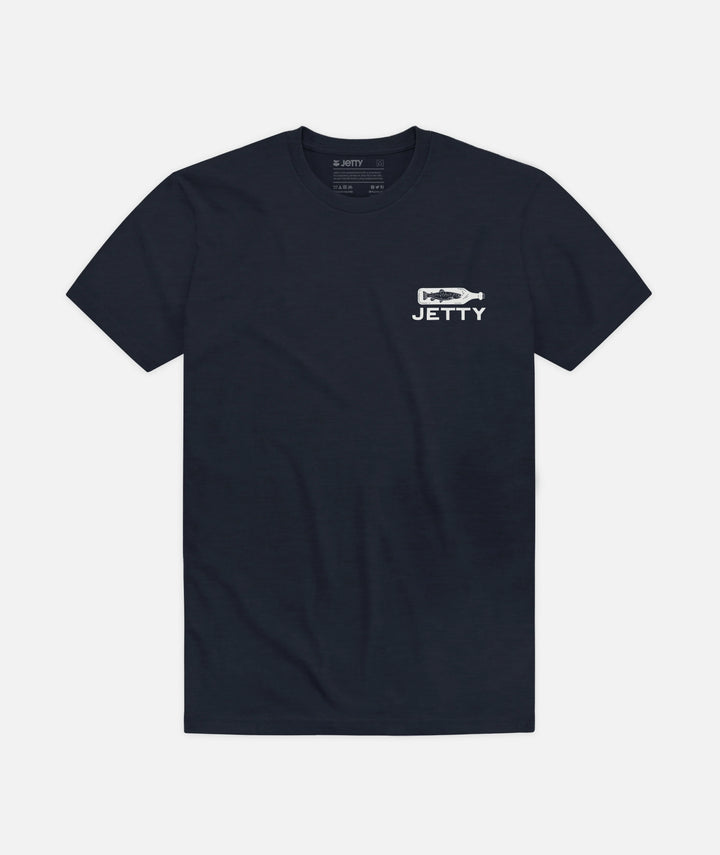 Jetty Men’s Bottle Service Tee - Navy 1