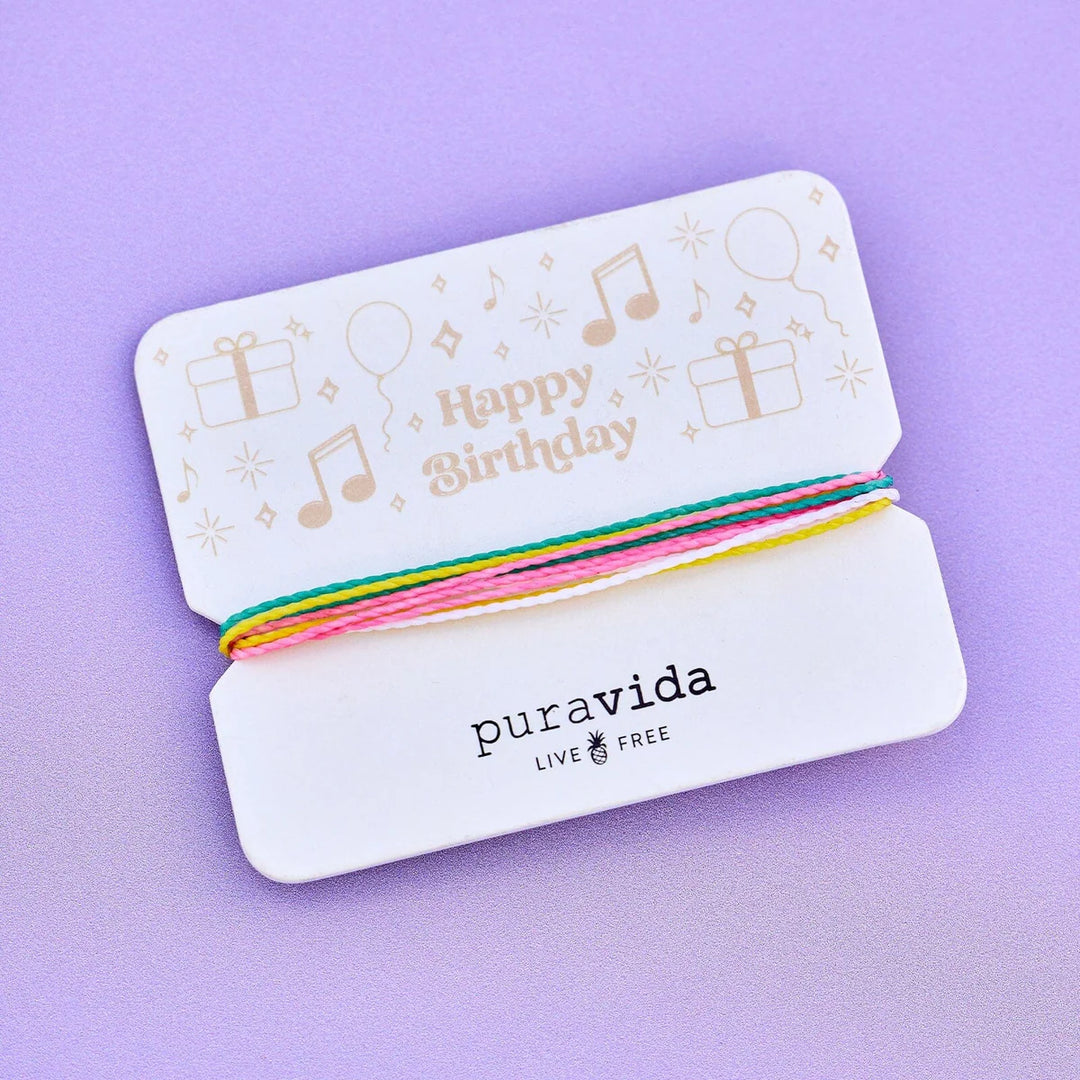 Pura Vida Happy Birthday Bracelet Card 3