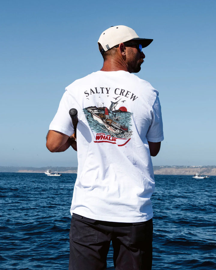 Salty Crew Men’s Whaler Chase SS Tee - White 2