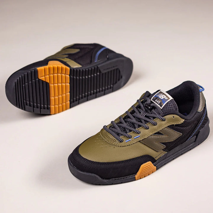 New Balance Numeric Men’s 440 Trail Skate Shoe -Black/Olive 1