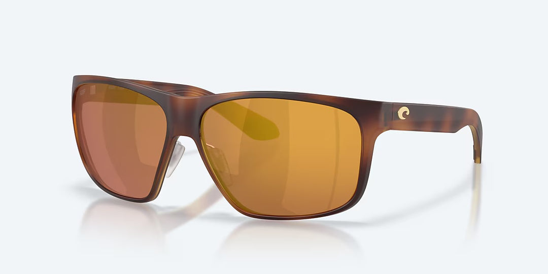 Costa Trades 580P Sunglasses - Matte Tortoise/Gold Mirror 580P 